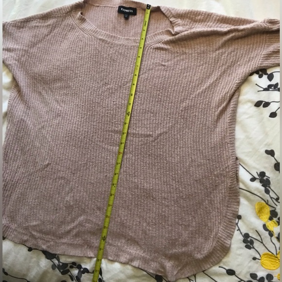 Express Circle Hem Relaxed Fit Tunic Sweater - Picture 9 of 11